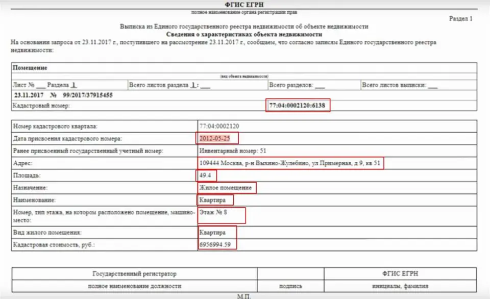 Как получить выписку ЕГРН на квартиру?