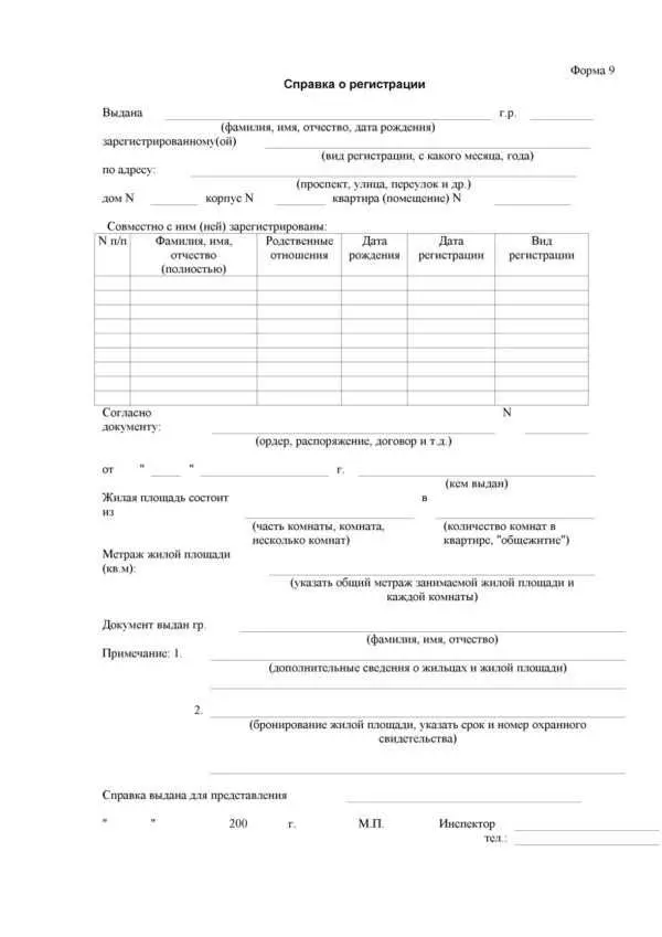 Как узнать срок действия справки по форме 8