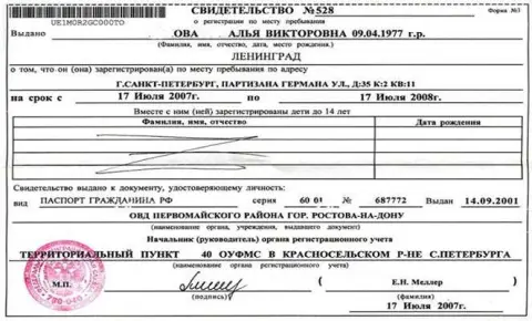 Время и сроки регистрации